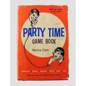 Party Time Game Book by Naoma Clark Vintage 1971 Hardcover Jacket